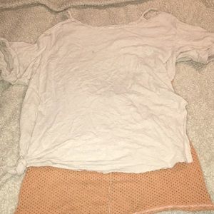 Open back, cold shoulder top